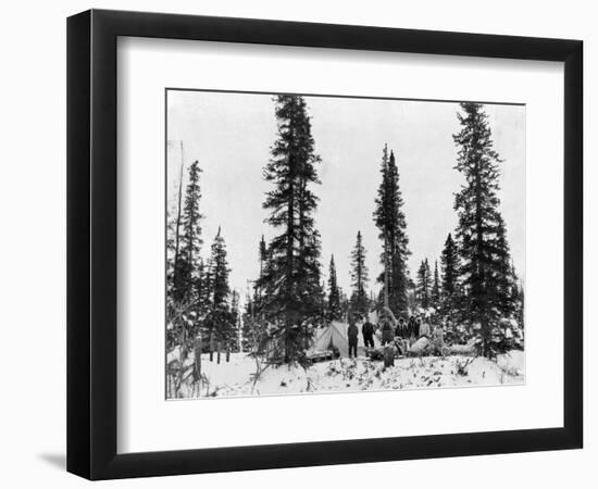 Snow Camping North of the Arctic Circle Photograph - Alaska-Lantern Press-Framed Art Print