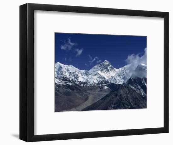 Snow-Capped Mount Everest, Seen from the Nameless Towers, Himalaya Mountains, Nepal-Alison Wright-Framed Photographic Print