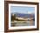 Snow Capped Mountains Above Stresa Waterfront, Lake Maggiore, Italian Lakes, Piedmont-Christian Kober-Framed Photographic Print