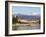 Snow Capped Mountains Above Stresa Waterfront, Lake Maggiore, Italian Lakes, Piedmont-Christian Kober-Framed Photographic Print