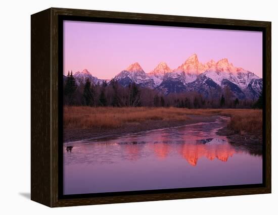 Snow-Capped Mountains at Daybreak-Terry Eggers-Framed Premier Image Canvas