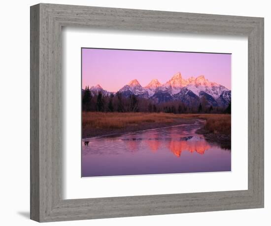 Snow-Capped Mountains at Daybreak-Terry Eggers-Framed Photographic Print