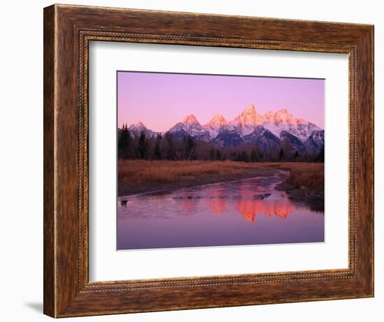 Snow-Capped Mountains at Daybreak-Terry Eggers-Framed Photographic Print