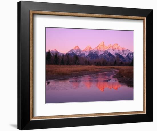 Snow-Capped Mountains at Daybreak-Terry Eggers-Framed Photographic Print