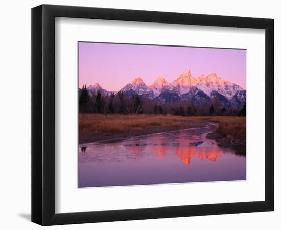 Snow-Capped Mountains at Daybreak-Terry Eggers-Framed Photographic Print