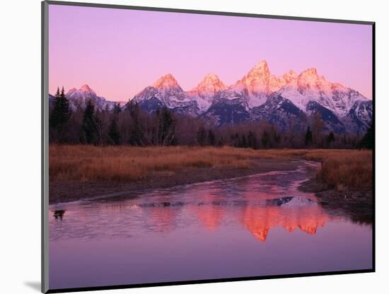 Snow-Capped Mountains at Daybreak-Terry Eggers-Mounted Photographic Print