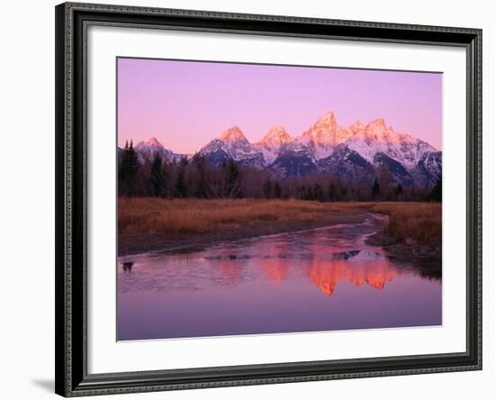 Snow-Capped Mountains at Daybreak-Terry Eggers-Framed Photographic Print