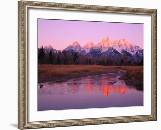 Snow-Capped Mountains at Daybreak-Terry Eggers-Framed Photographic Print