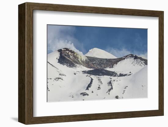 Snow capped mountains in the Daisetsuzan National Park, UNESCO World Heritage Site, Hokkaido, Japan-Michael Runkel-Framed Photographic Print