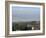 Snow Capped Mountains of the Anti-Lebanon Range Behind the Roman Archaeological Site, Lebanon-Christian Kober-Framed Photographic Print