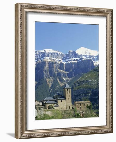 Snow-Capped Mountains of the Ordesa National Park in the Pyrenees, Above Torla, Aragon, Spain-Lawrence Graham-Framed Photographic Print