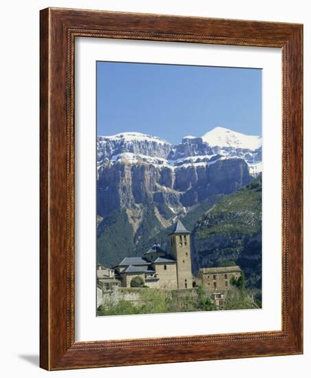 Snow-Capped Mountains of the Ordesa National Park in the Pyrenees, Above Torla, Aragon, Spain-Lawrence Graham-Framed Photographic Print