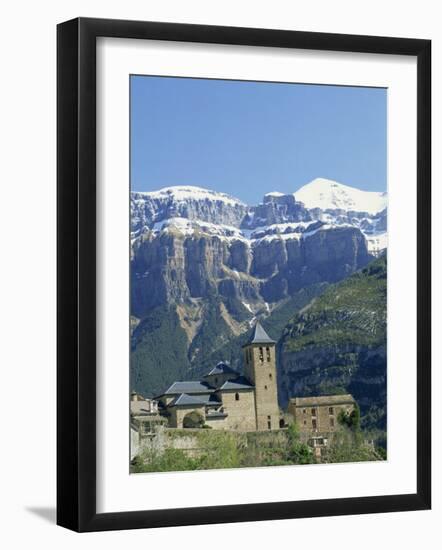 Snow-Capped Mountains of the Ordesa National Park in the Pyrenees, Above Torla, Aragon, Spain-Lawrence Graham-Framed Photographic Print