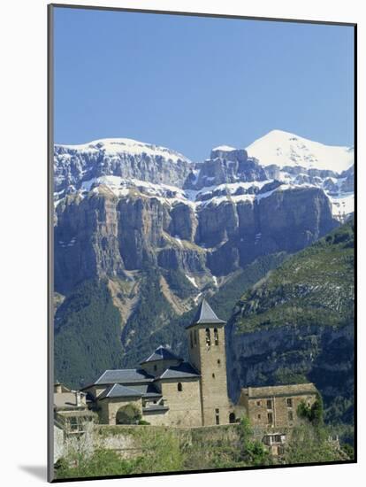 Snow-Capped Mountains of the Ordesa National Park in the Pyrenees, Above Torla, Aragon, Spain-Lawrence Graham-Mounted Photographic Print