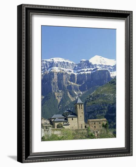 Snow-Capped Mountains of the Ordesa National Park in the Pyrenees, Above Torla, Aragon, Spain-Lawrence Graham-Framed Photographic Print