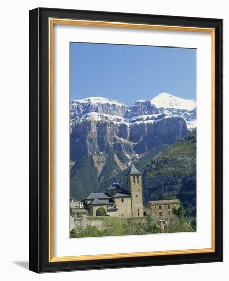 Snow-Capped Mountains of the Ordesa National Park in the Pyrenees, Above Torla, Aragon, Spain-Lawrence Graham-Framed Photographic Print