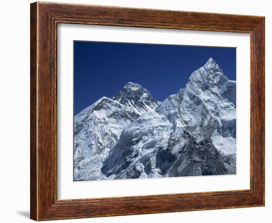 Snow-Capped Peak of Mount Everest, Seen from Kala Pattar, Himalaya Mountains, Nepal-Alison Wright-Framed Photographic Print