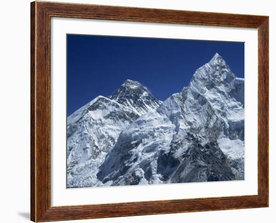 Snow-Capped Peak of Mount Everest, Seen from Kala Pattar, Himalaya Mountains, Nepal-Alison Wright-Framed Photographic Print