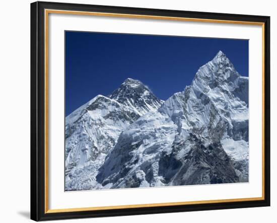 Snow-Capped Peak of Mount Everest, Seen from Kala Pattar, Himalaya Mountains, Nepal-Alison Wright-Framed Photographic Print