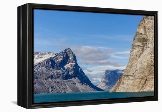 Snow-Capped Peaks and Glaciers in Icy Arm, Baffin Island, Nunavut, Canada, North America-Michael Nolan-Framed Premier Image Canvas