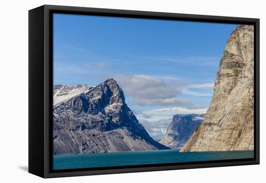 Snow-Capped Peaks and Glaciers in Icy Arm, Baffin Island, Nunavut, Canada, North America-Michael Nolan-Framed Premier Image Canvas