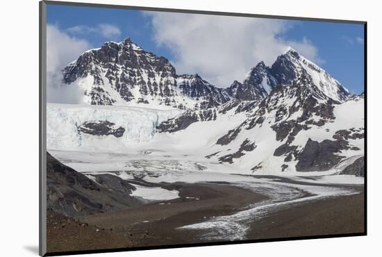 Snow-Capped Peaks Surround St. Andrews Bay, South Georgia, Polar Regions-Michael Nolan-Mounted Photographic Print