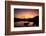 Snow-Capped Snowdon Mountain Range Viewed at Sunset over Llynnau Mymbyr-Ian Egner-Framed Photographic Print