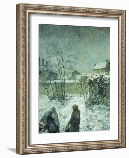 Snow, Carcel Road, 1883-Paul Gauguin-Framed Giclee Print