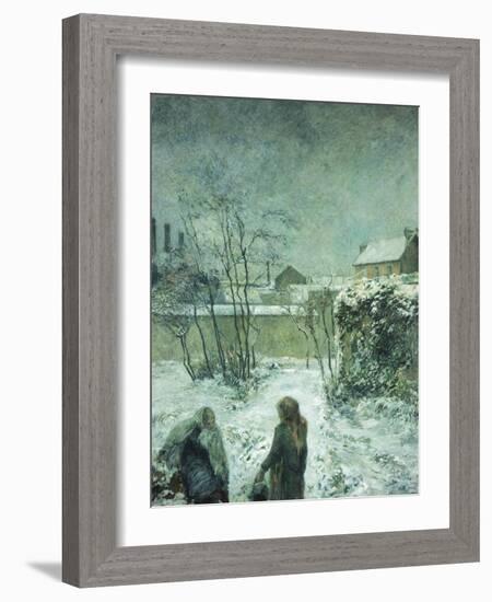 Snow, Carcel Road, 1883-Paul Gauguin-Framed Giclee Print