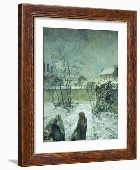 Snow, Carcel Road, 1883-Paul Gauguin-Framed Giclee Print