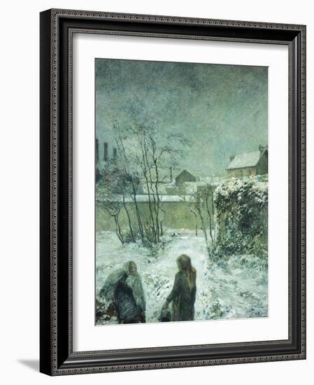 Snow, Carcel Road, 1883-Paul Gauguin-Framed Giclee Print