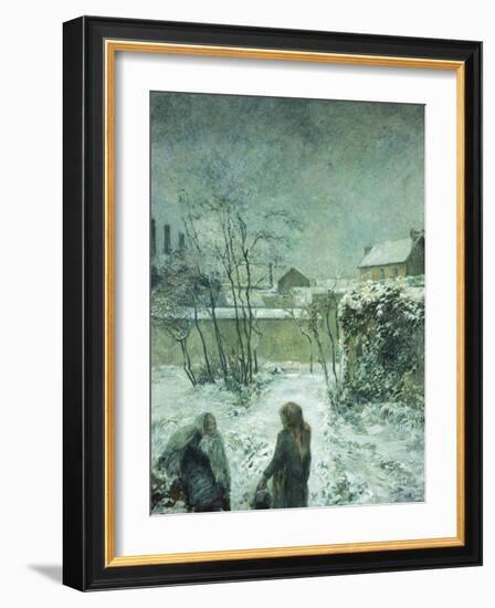 Snow, Carcel Road, 1883-Paul Gauguin-Framed Giclee Print