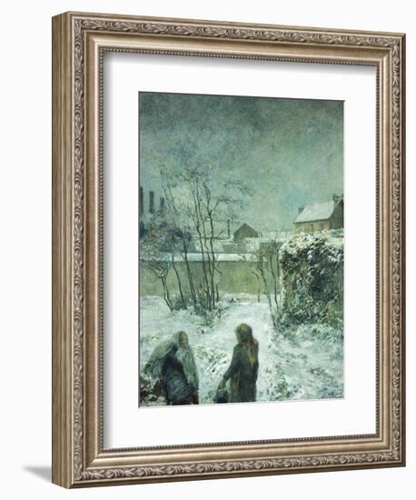 Snow, Carcel Road, 1883-Paul Gauguin-Framed Giclee Print