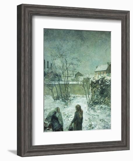 Snow, Carcel Road, 1883-Paul Gauguin-Framed Giclee Print