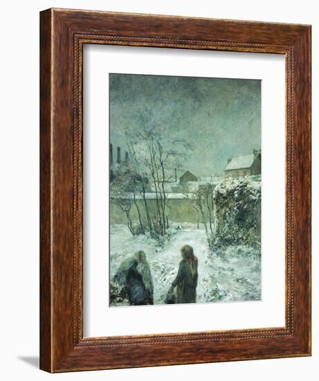 Snow, Carcel Road, 1883-Paul Gauguin-Framed Giclee Print