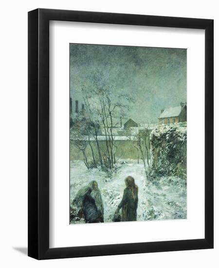 Snow, Carcel Road, 1883-Paul Gauguin-Framed Giclee Print