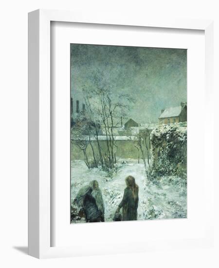 Snow, Carcel Road, 1883-Paul Gauguin-Framed Giclee Print