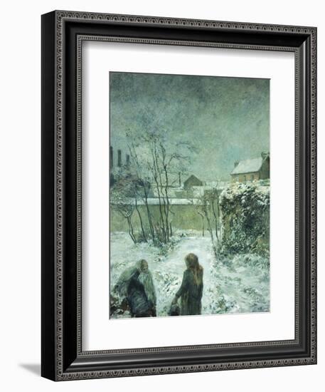 Snow, Carcel Road, 1883-Paul Gauguin-Framed Giclee Print