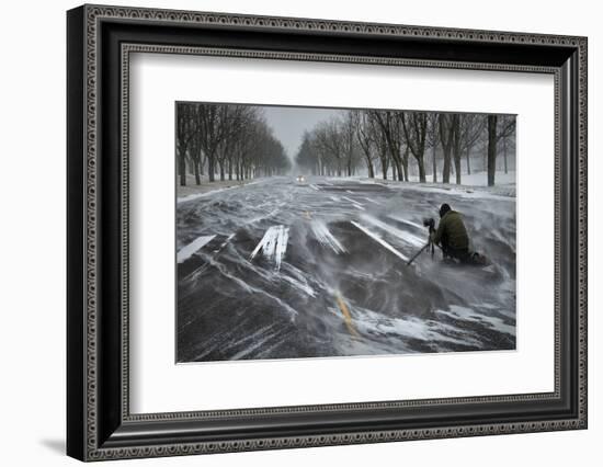 Snow Chasing-Shenshen Dou-Framed Photographic Print