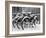 Snow-Covered Bicycles-Fred Musto-Framed Photographic Print