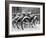 Snow-Covered Bicycles-Fred Musto-Framed Photographic Print