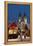 Snow-Covered Christmas Market and Tyn Church, Old Town Square, Prague, Czech Republic, Europe-Richard Nebesky-Framed Premier Image Canvas