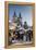 Snow-Covered Christmas Market and Tyn Church, Old Town Square, Prague, Czech Republic, Europe-Richard Nebesky-Framed Premier Image Canvas