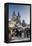 Snow-Covered Christmas Market and Tyn Church, Old Town Square, Prague, Czech Republic, Europe-Richard Nebesky-Framed Premier Image Canvas