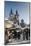 Snow-Covered Christmas Market and Tyn Church, Old Town Square, Prague, Czech Republic, Europe-Richard Nebesky-Mounted Premium Photographic Print