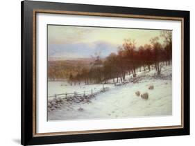Snow Covered Fields with Sheep-Joseph Farquharson-Framed Giclee Print
