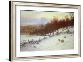 Snow Covered Fields with Sheep-Joseph Farquharson-Framed Giclee Print