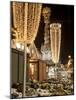 Snow-Covered Flowers, Christmas Decorations and Baroque Trinity Column at Christmas Market, Austria-Richard Nebesky-Mounted Photographic Print
