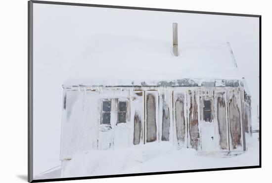 Snow Covered House, Tasiilaq, Greenland-Peter Adams-Mounted Photographic Print