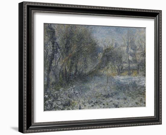 Snow-Covered Landscape, 1870-1875-Pierre-Auguste Renoir-Framed Giclee Print